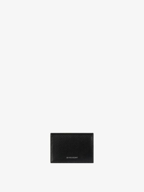 Givenchy GIVENCHY BUSINESS CARD HOLDER IN 4G CLASSIC LEATHER