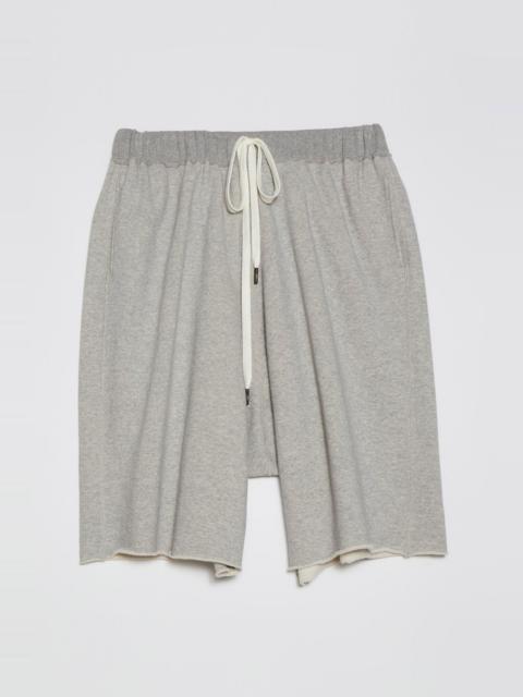 R13 JUMBO SWEATSHORT - HEATHER GREY