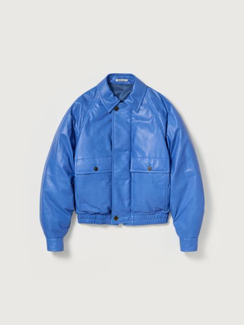 AURALEE FINE CALF LEATHER DOWN BLOUSON