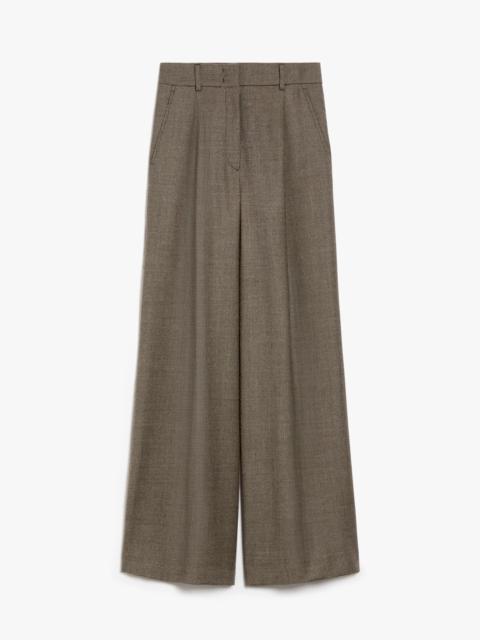 WEEKEND Max Mara MELODIA Wool flannel palazzo trousers
