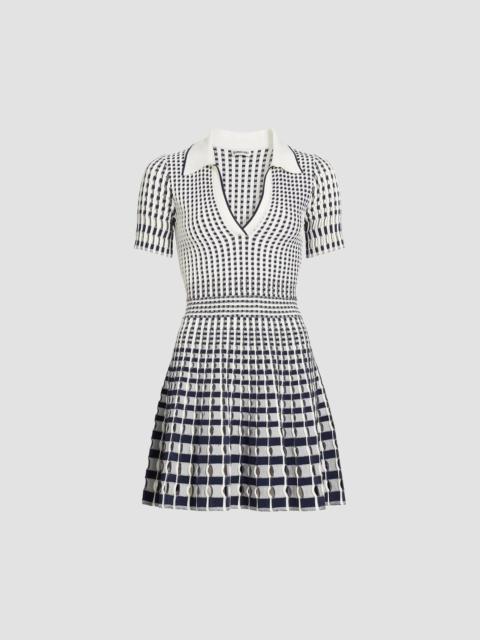 SIMKHAI Women's Tovi Knit Polo Minidress - Midnight Multi