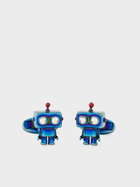 Paul Smith Blue 'Robot' Cufflinks