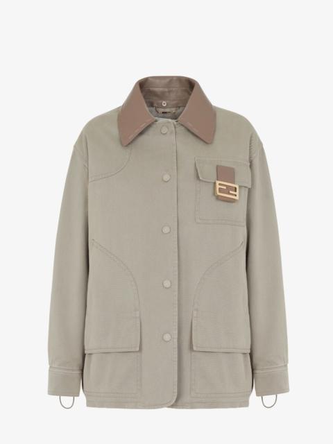 FENDI Dove gray drill jacket