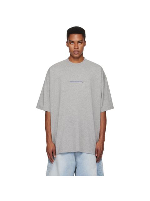 VETEMENTS U Might Know Me クロップド コットン Tシャツ 人気 VETEMENTS White 'U Might Know Me' Cropped Boxy T-shirt
