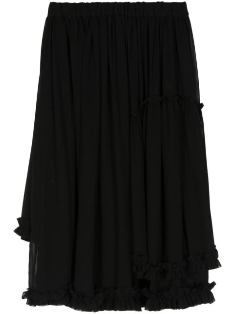 Noir Kei Ninomiya Polyester Georgett Skirt