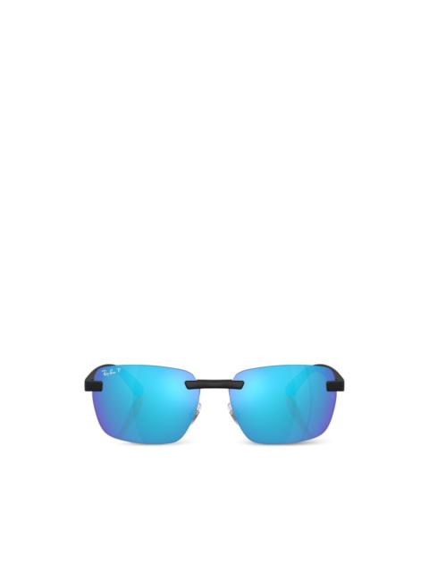 Ray-Ban rimless rectangle-frame sunglasses