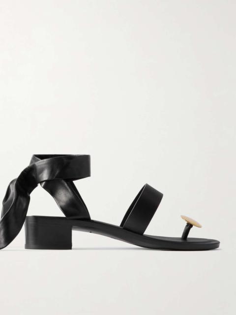 The Row Band embellished leather sandals