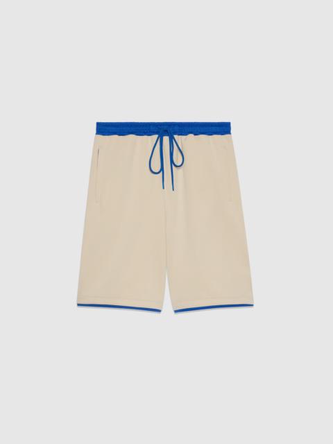 GUCCI Neoprene basketball shorts with Web