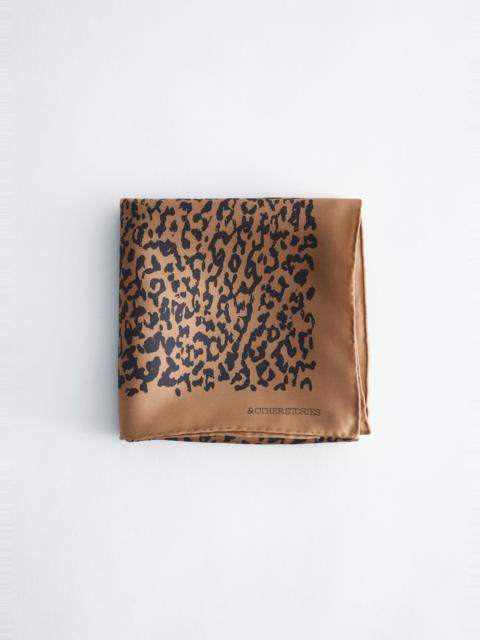 & Other Stories Printed Silk Scarf