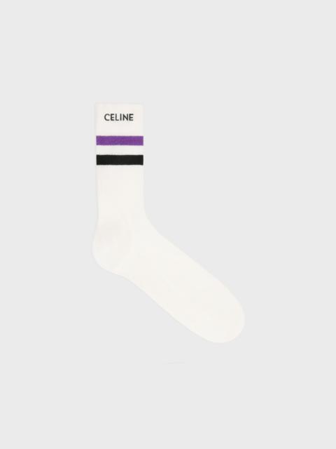 CELINE celine socks in striped cotton