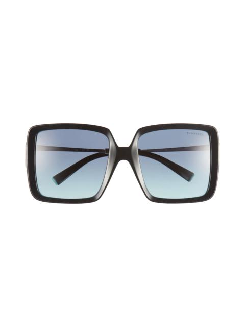 55mm Gradient Square Sunglasses