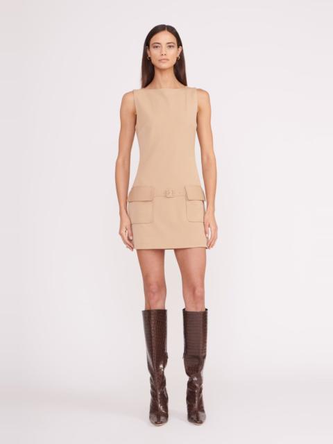 STAUD SHEILA DRESS CAMEL