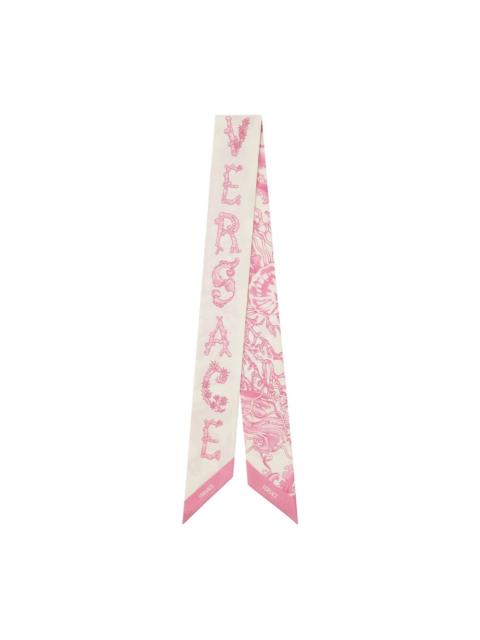 VERSACE Underwater Barocco silk scarf tie
