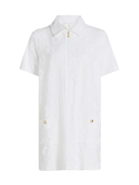 Lilly Pulitzer Women's Brayton Embroidered Towel Terry Cover-Up Dress - Resort White