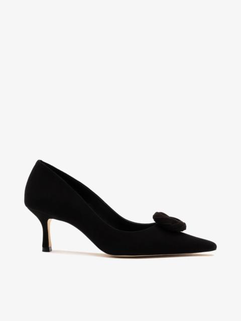 Larroudé Carine Low Pump Black Leather