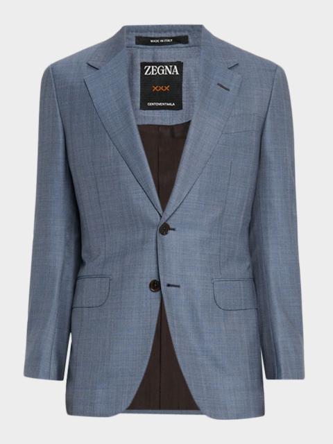 ZEGNA Men's Centoventimila Wool Sharkskin Suit