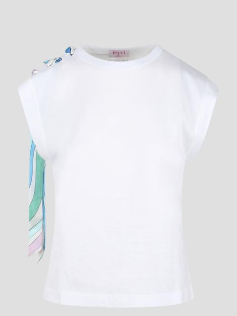 EMILIO PUCCI Marmo-print cotton t-shirt