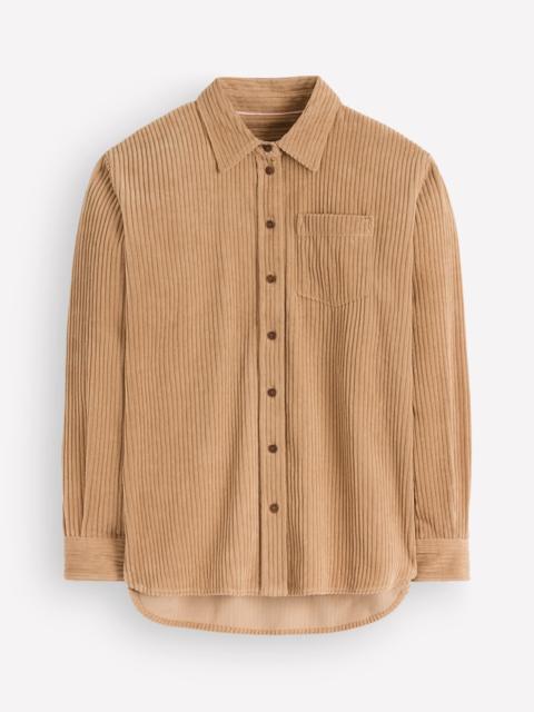 BODEN Sienna Relaxed Cord Shirt-Sand