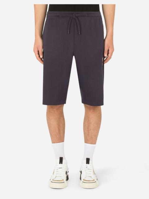Dolce & Gabbana Jersey jogging shorts with embroidery