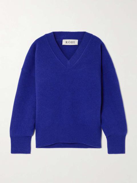 RÓHE Wool-blend sweater Indigo