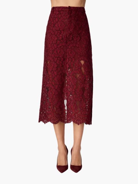 CAMI NYC OSMOND LACE MIDI SKIRT COMPOTE