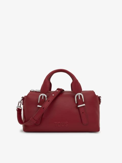 TOUS Medium burgundy-colored leather Bowling bag TOUS Buckles