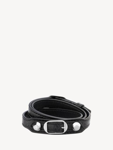 BALENCIAGA Women's City Triple Bracelet in Black