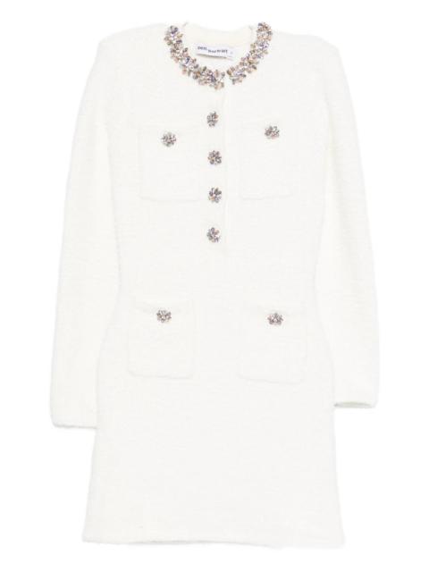 self-portrait Self-portrait Embellished Pocket Mini Dress