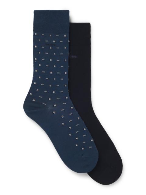 BOSS TWO-PACK OF REGULAR-LENGTH SOCKS IN A COTTON BLEND