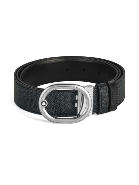 Montblanc L'OVALE 35 MM REVERSIBLE BELT IN SARTORIAL LEATHER