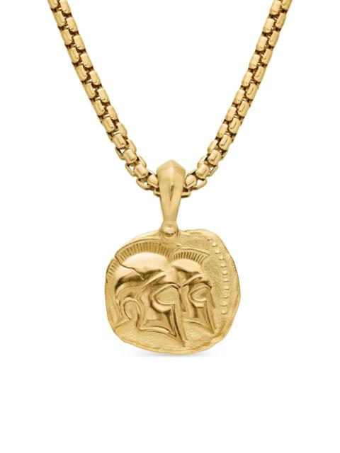 DAVID YURMAN Men's Gemini Amulet in 18K Yellow Gold, 27mm - Gold