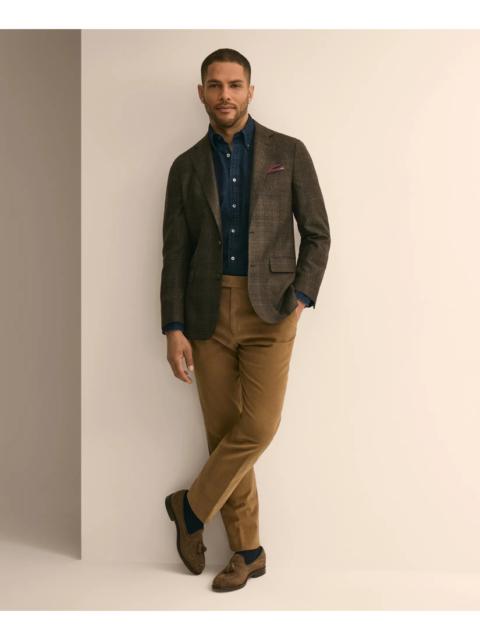 Brooks Brothers Classic Fit Cotton Blend Moleskin Dress Pants