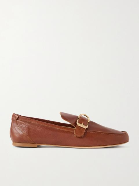 JAMIE HALLER Buckled Leather Loafers