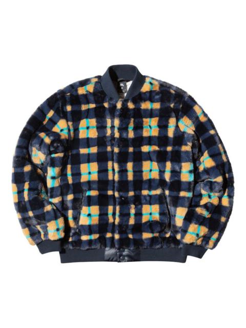 Nike Nike SB Dunk High x Concepts Crossover Skateboard Sports Plush Plaid Jacket Asia Edition Colorblock 