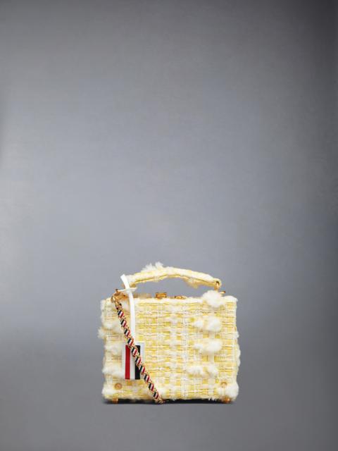 Thom Browne Twill Pouf Tweed Woven Chain Micro Attache Case