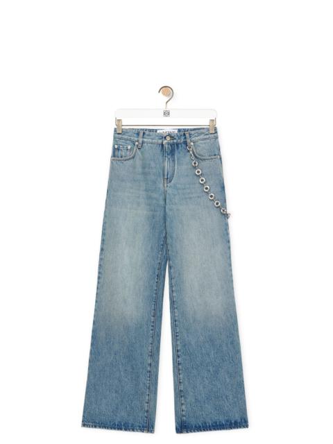 Chain jeans in denim
