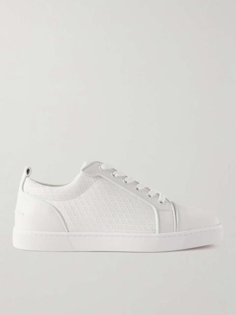 Louis Junior Orlato Leather-Trimmed Perforated Rombo Max Rubber Sneakers