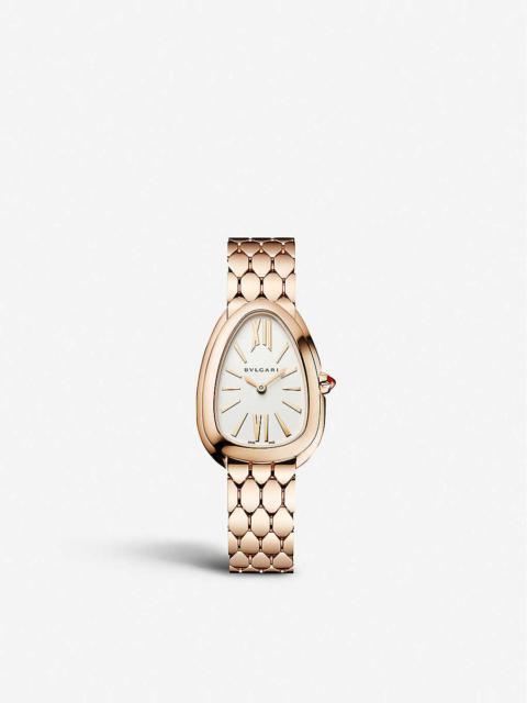 BVLGARI SPP33WGG Serpenti Seduttori 18ct pink-gold watch