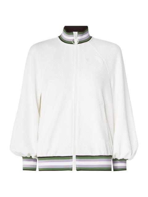 Zimmermann NATURA TEXTURED ZIP-UP JACKET