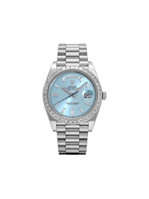 ROLEX 2017 Day-Date diamond-bezel 40mm