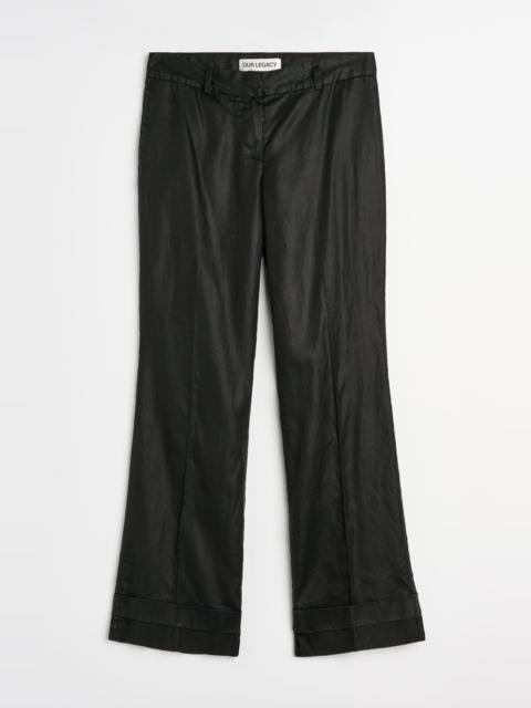 Our Legacy Hip Trouser Lacquer Black Mirror Tencel