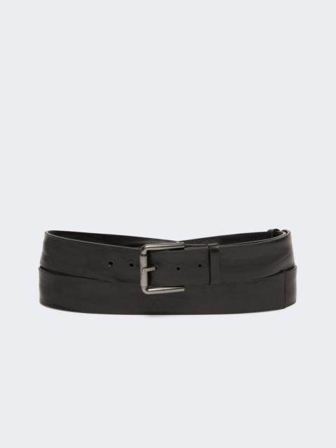 Max Mara BUCKLE40XLONG Long leather belt