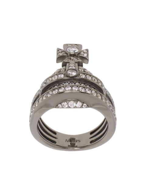 Vivienne Westwood Gunmetal Orb Ring