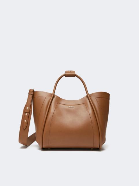Max Mara MARINS Small leather Marine bag - BROWN BRONZE