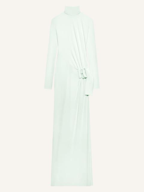 courrèges BUCKLE JERSEY LONG DRESS
