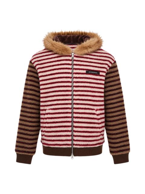 Andersson Bell Stripe Patchwork Fleece Hoodie