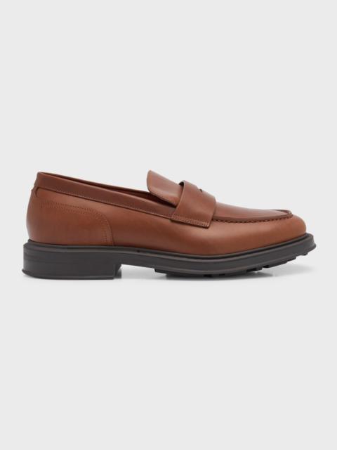 Loro Piana Men's Travis Leather Penny Loafers