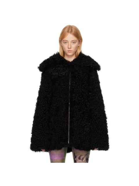 KNWLS Black Yume Reversible Shearling Coat