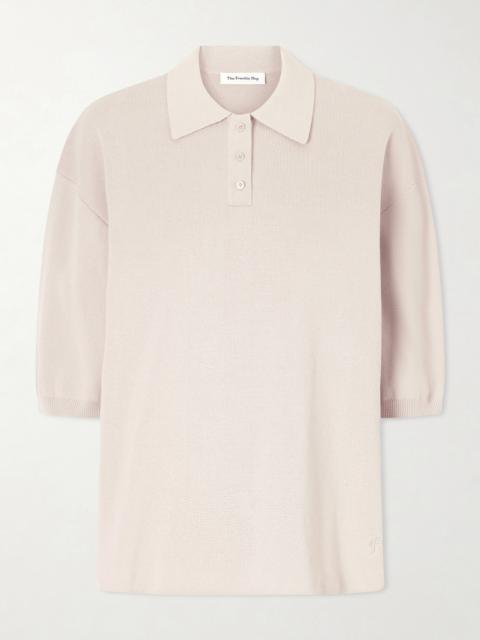 The Frankie Shop Nola Cotton-blend Knitted Polo Shirt