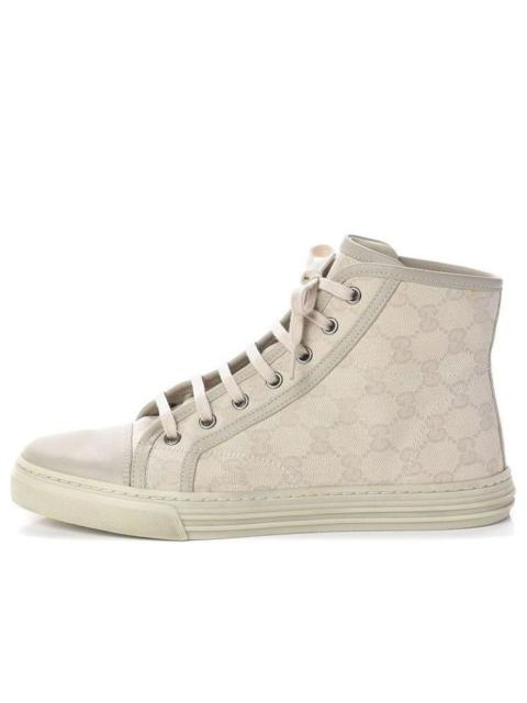 GUCCI (WMNS) Gucci GG High 'Logo Print - White' 426186-FV590-9073